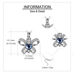 Load image into Gallery viewer, Butterfly Heart Crystal Urn Necklace for Women
