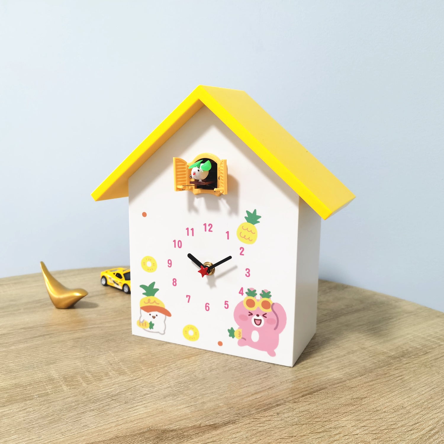 Cuckoo House Wall Clock happy bunny