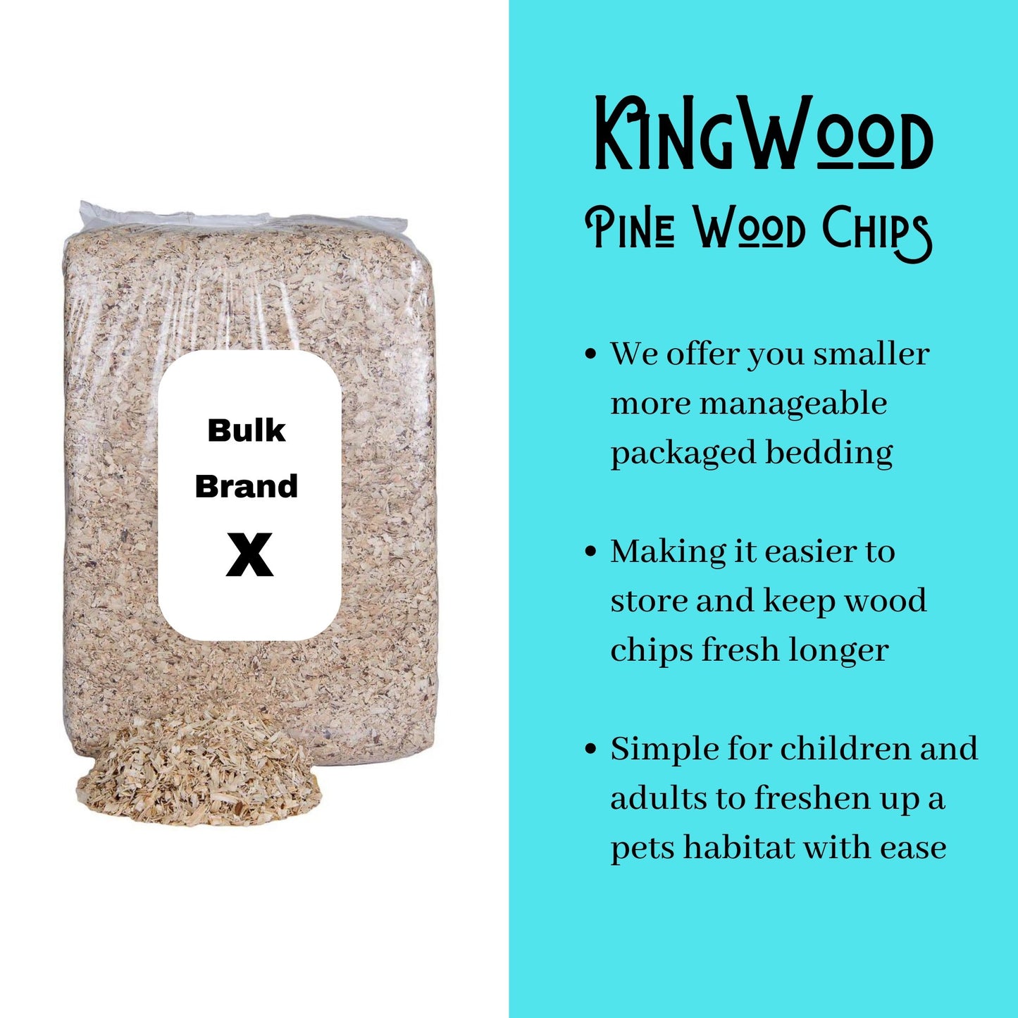 KingWood Pine Wood Chips