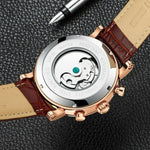 Load image into Gallery viewer, Swiss Tourbillon Mechanical Watch By KINYUED interior reat of watch
