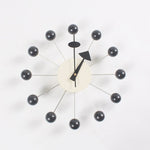 Load image into Gallery viewer, Modern Ball Wall Clock, black Starburst
