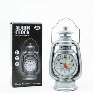 Creative Retro Table Oil Lamp Alarm Clock