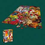 Load image into Gallery viewer, 1000 Piece Santa Jigsaw Puzzles wishlist
