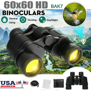High Power Binoculars, 60x60, W/Low Light Night Vision