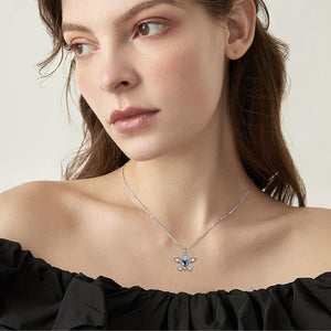 Butterfly Heart Crystal Urn Necklace for Women
