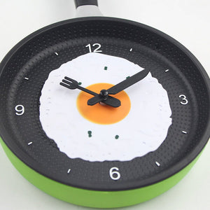 Fried Egg Pan Clock Mute Clock Simple Clock