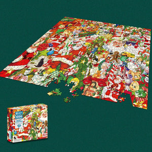 1000 Piece Santa Jigsaw Puzzles too much santa