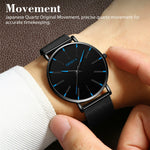 Load image into Gallery viewer, Ultra Thin Blue Men&#39;s Watch
