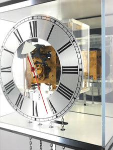 1960s George Nelson Howard Miller Lucite & Chrome Wall Clock