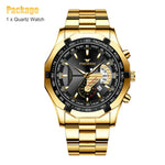 Load image into Gallery viewer, Waterproof Gold Men&#39;s Watch Classic Stainless Steel Quartz Wristwatch For MEN
