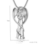 Load image into Gallery viewer, Cycling glasses Angel Memorial Urn Pendant
