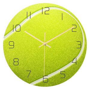 Clock117-122 sport ball silent movement wall clock