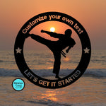Load image into Gallery viewer, Personalized Martial Arts Boy Metal Wall Art
