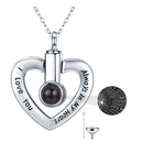 Load image into Gallery viewer, Silver Heart Urn Necklace for Ashes Heart Pendant Necklace for Women
