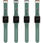 Load image into Gallery viewer, Apple Watch Band My Heart Lives In Austin TX Green
