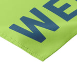 Load image into Gallery viewer, Sunset Owl Welcome Garden Banner in Green up close
