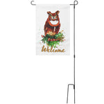 Load image into Gallery viewer, Welcome Owl Garden Banner with pole
