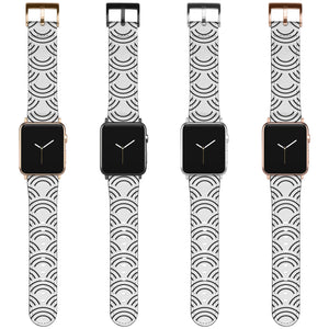 Chinese Geometric Apple Watch Band Blue