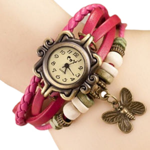 Corded Butterfly Bracelet Watch