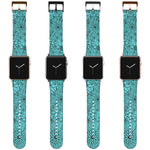 Load image into Gallery viewer, Floral Apple Watch Band Light Blue
