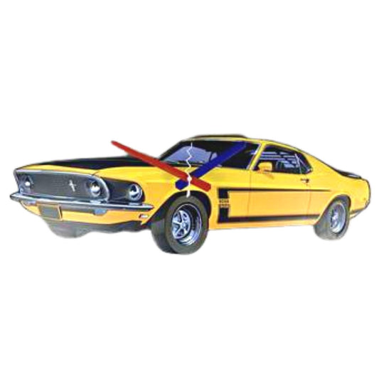 Ford Mustang Metal Wall Clock