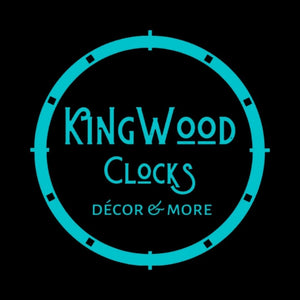 KingWood Cedar Slab Wall Clock "The All-American"