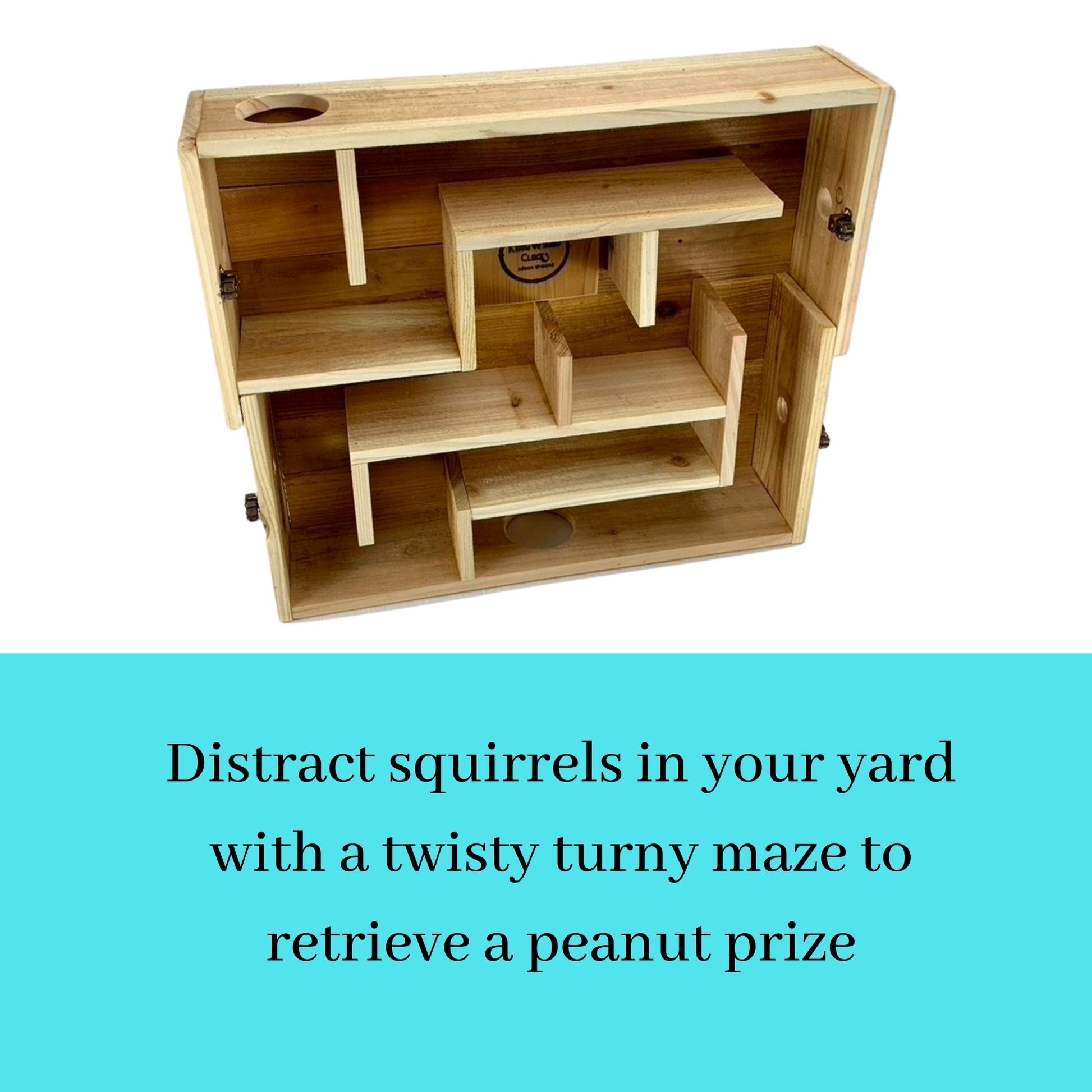 KingWood Squirrel Maze Feeder distract squirrels in your backyard