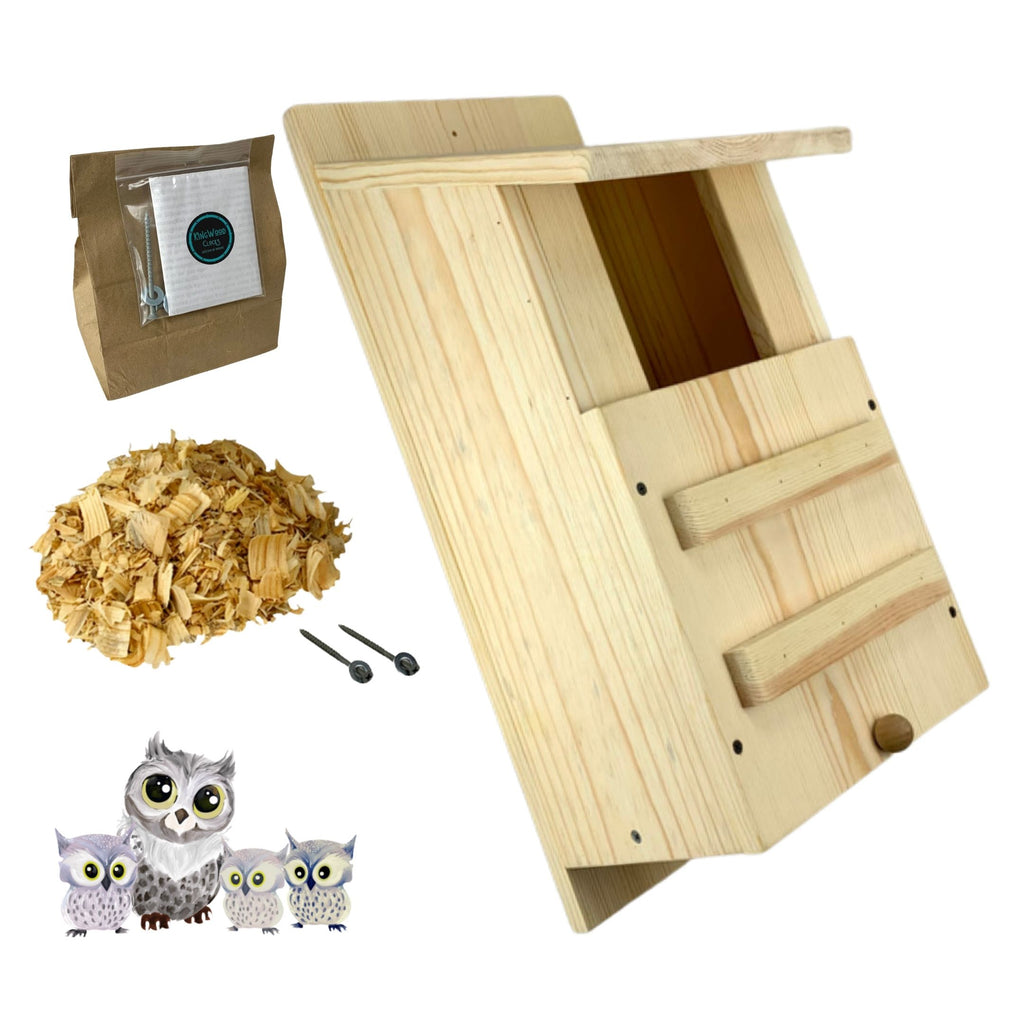 KingWood Premium Pine Owl House Box