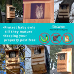 Load image into Gallery viewer, KingWood Premium Pine Owl House Box pest control
