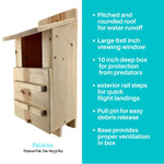 Load image into Gallery viewer, KingWood Premium Pine Owl House Box solid build
