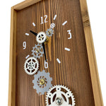Load image into Gallery viewer, KingWood Pendulum Wall Clock w/ clock Gears in gold
