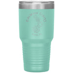 Load image into Gallery viewer, 30oz Insulated Tumbler featuring Clock Gears in green
