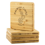 Load image into Gallery viewer, KingWood Clocks Gears Bamboo Coaster 4 Piece
