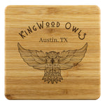 Load image into Gallery viewer, KingWood Owls Bamboo Coaster 4 Piece
