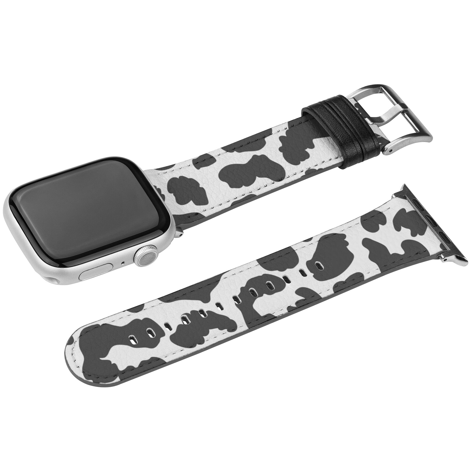 Leopard Print Apple Watch Band Black & White