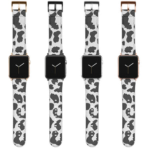 Leopard Print Apple Watch Band Black & White