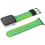 Load image into Gallery viewer, Leopard Print Apple Watch Band Yellow &amp; Blue
