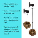 Load image into Gallery viewer, KingWood Nut Basket Squirrel Feeder with Peanut Prize Bag 2 pack option
