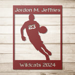 Load image into Gallery viewer, Personalized Basketball Metal Wall Art Poster
