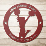 Load image into Gallery viewer, Personalized Cheerleader Metal Wall Art
