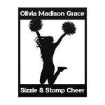 Load image into Gallery viewer, Personalized Cheerleader Metal Wall Art Poster
