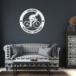 Load image into Gallery viewer, Personalized Cyclist Metal Wall Art
