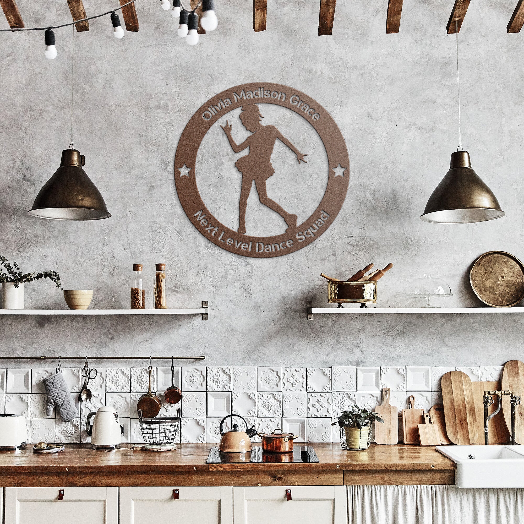 Personalized Dance Girl Metal Wall Art