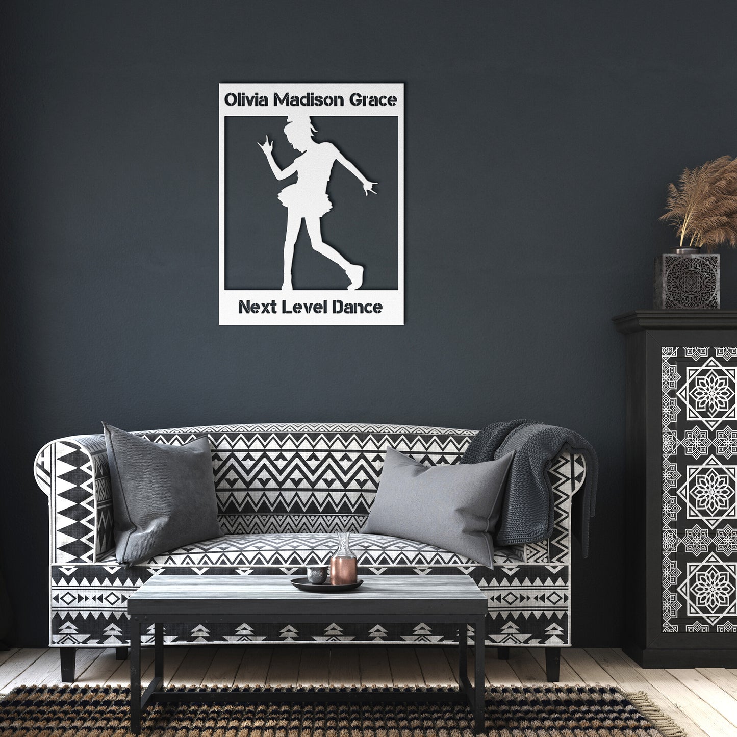 Personalized Dance Girl Metal Wall Art Poster
