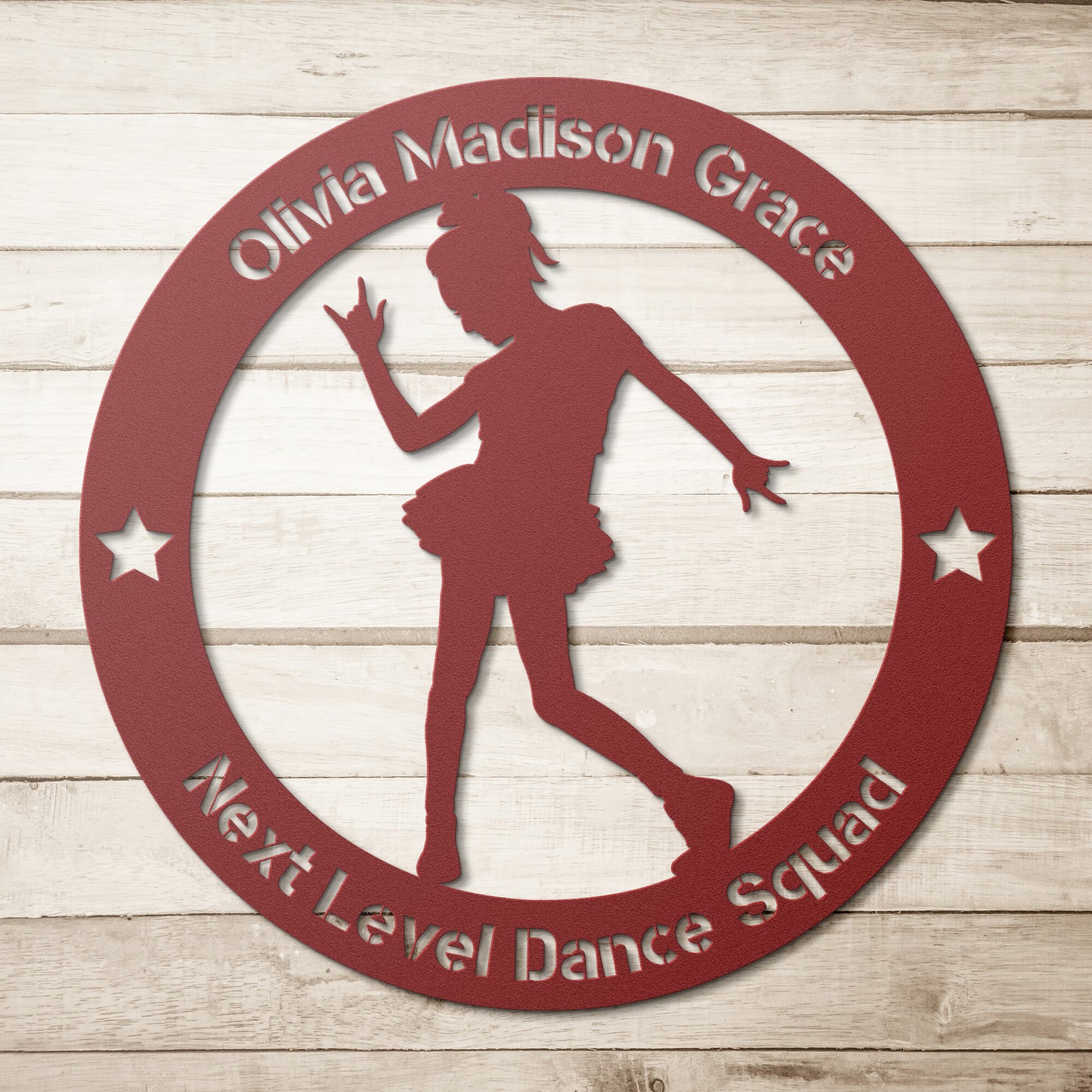 Personalized Dance Girl Metal Wall Art