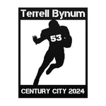 Load image into Gallery viewer, Personalized Football Running Back Metal Wall Art Poster

