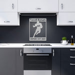 Load image into Gallery viewer, Personalized Football Running Back Metal Wall Art Poster
