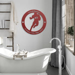 Load image into Gallery viewer, Personalized Football Running Back Metal Wall Art

