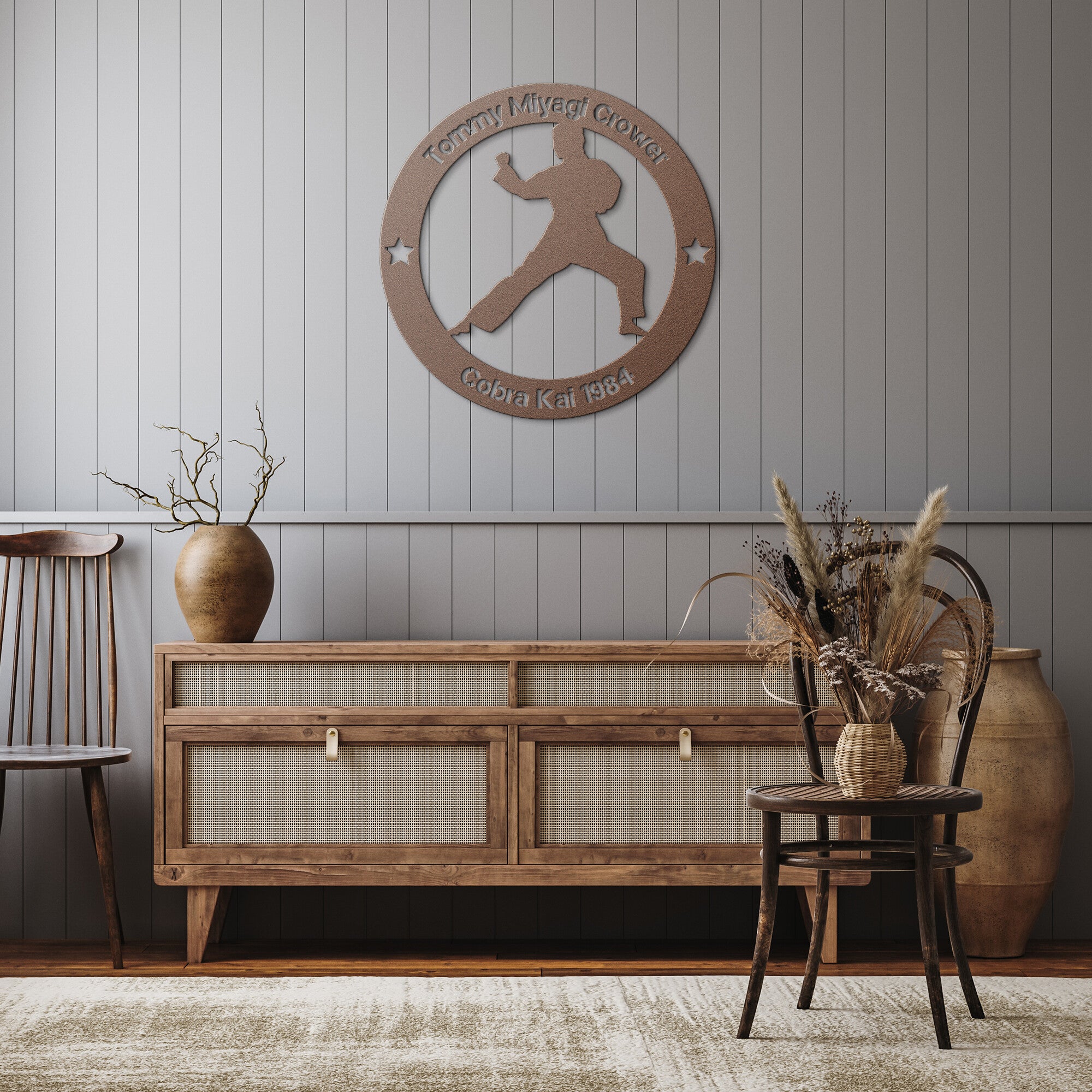 Personalized Karate Boy Metal Wall Art
