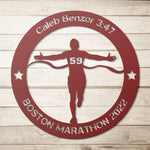 Load image into Gallery viewer, Personalized Marathon Man Metal Wall Art
